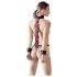 Bad Kitty - Set da bondage collo rosso-nero