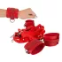 Bad Kitty - set fissa letto con strappo - ecopelle rossa