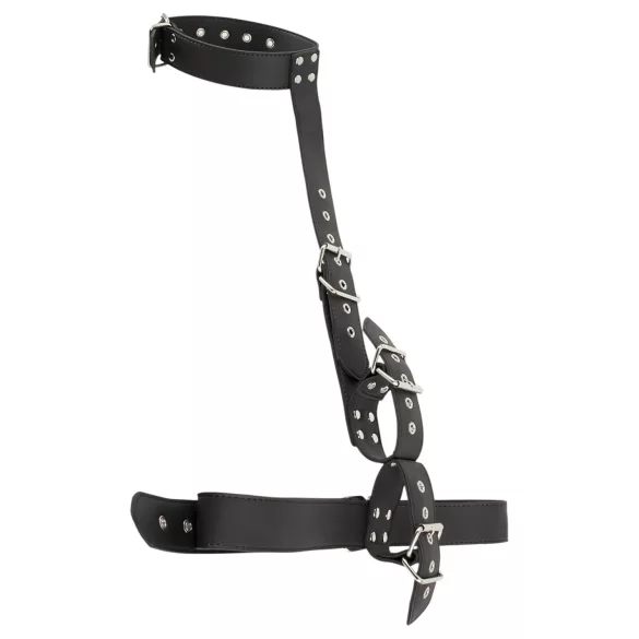 Vegan Fetish - set manette da polsi dietro la schiena - nero