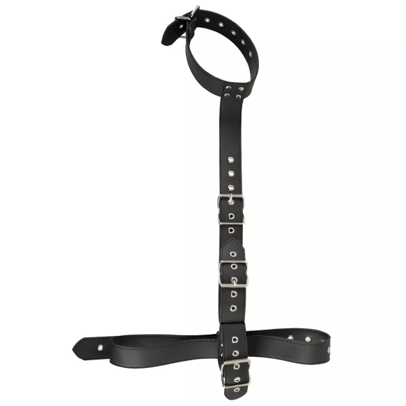Vegan Fetish - set manette da polsi dietro la schiena - nero