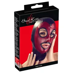 Bad Kitty - maschera lucida bocca aperta - rosso (S-L)