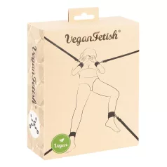 Vegan Fetish - set legami da letto - nero