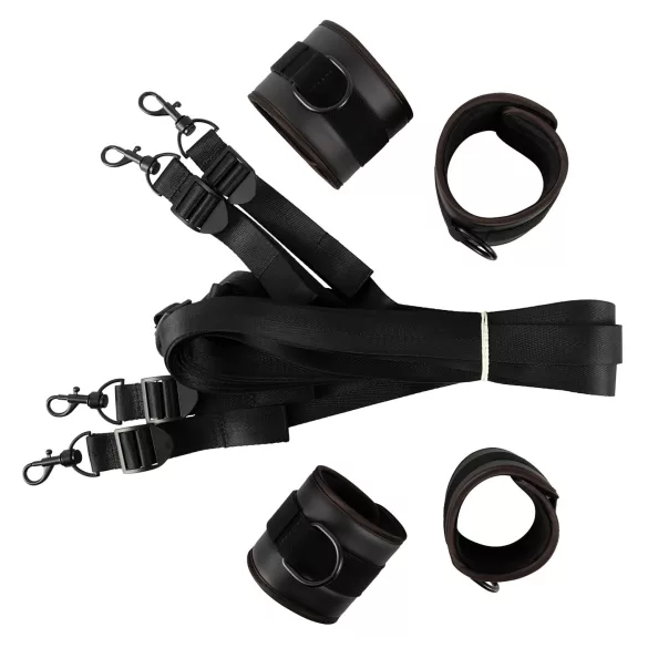 Vegan Fetish - set legami da letto - nero