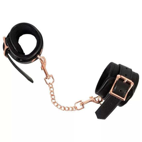Bad Kitty - manette con catena - nero e oro rosa