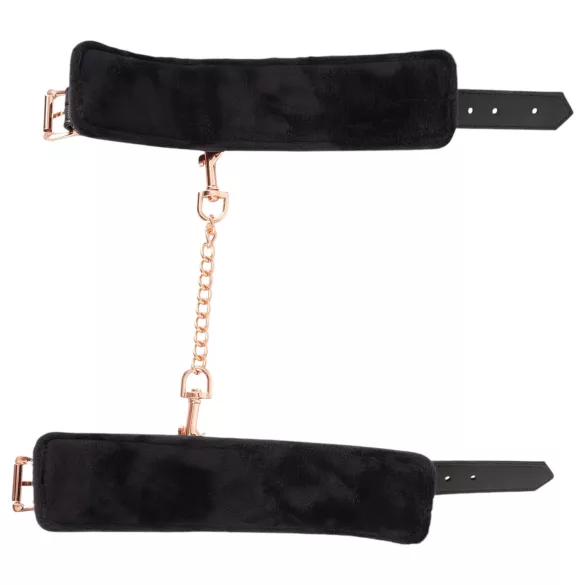 Bad Kitty - manette con catena - nero e oro rosa
