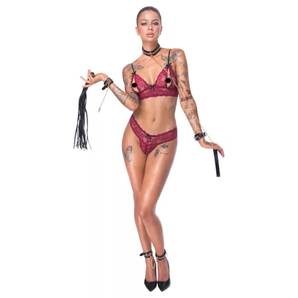 Bad Kitty - set bondage 6 pezzi - nero