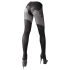Cottelli - Collant aperto nero con motivo - 4/L