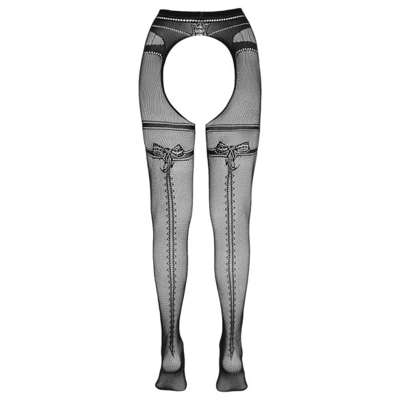 Cottelli - Collant a rete aperto doppio effetto - nero - L/XL