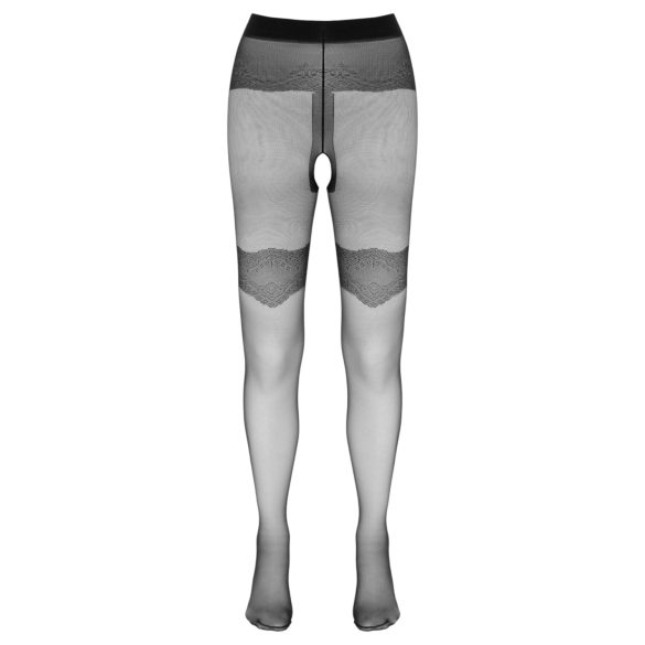 Cottelli - calze aperte fantasia esclusiva - nero - 4