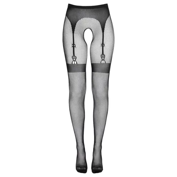 Cottelli Legwear - autoreggenti nere aperte (S-L)