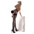 Cottelli - Calze a rete - lacci e pizzo - M/L