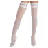 Cottelli - autoreggenti in pizzo floreale - bianco - 3/M-L