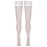 Cottelli - autoreggenti in pizzo floreale - bianco - 3/M-L