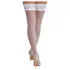 Cottelli - autoreggenti in pizzo floreale - bianco - 4/L