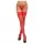 Cottelli - autoreggenti in pizzo floreale - rosso - 3/M-L