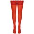 Cottelli - Calze autoreggenti in pizzo floreale (rosso) - 3/M-L