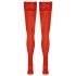 Cottelli - Calze autoreggenti in pizzo floreale (rosso) - 3/M-L