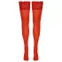 Cottelli - autoreggenti in pizzo floreale - rosso - 5/XL