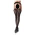 Cottelli - calze a rete con motivo (nero) - L/XL