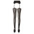 Cottelli - calze a rete con motivo (nero) - L/XL