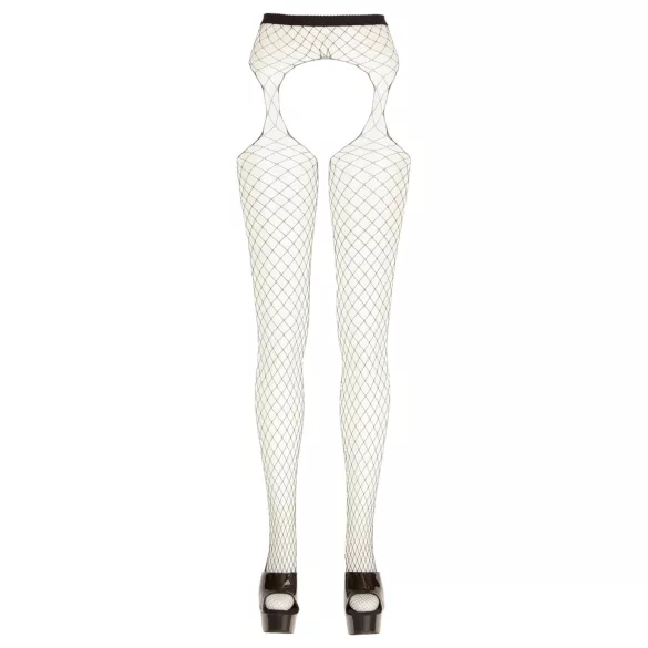 Cottelli - calze rete a maglia larga aperte - nero (S-L)