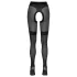 Cottelli - collant aperti con inserto rete - nero