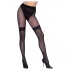 Cottelli - collant aperti con inserto rete - nero - 3