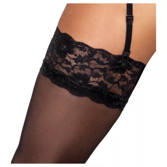 Cottelli - autoreggenti setose - nero