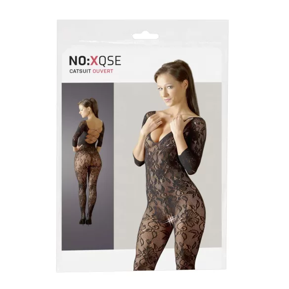 NO:XQSE - Body intimo floreale - nero - taglia S-L