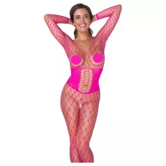 Cottelli - bodystocking rete - rosa - taglia S-L