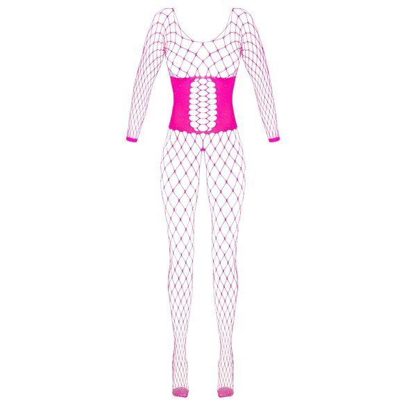 Cottelli - bodystocking rete - rosa - taglia S-L