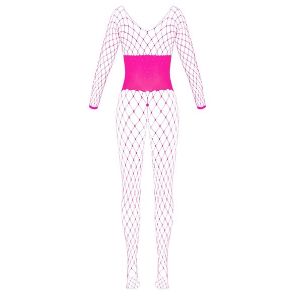 Cottelli - bodystocking rete - rosa - taglia S-L