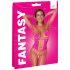 Cottelli - bodystocking rete - rosa - taglia S-L