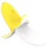 Lonely - vibratore ricaricabile impermeabile forma banana giallo bianco