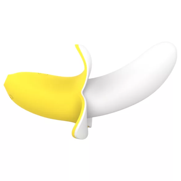 Lonely - vibratore ricaricabile impermeabile forma banana giallo bianco