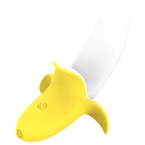 Lonely - vibratore ricaricabile impermeabile forma banana giallo bianco