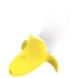 Lonely - vibratore ricaricabile impermeabile forma banana giallo bianco