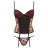 Cottelli - Corsetto e perizoma floreale (rosso)