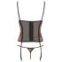 Cottelli - Corsetto e perizoma floreale (rosso)