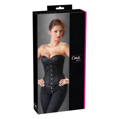 Cottelli - corsetto ricamato da festa - nero - L