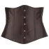 Cottelli Plus Size - corsetto in satin nero - taglia grande - 2XL
