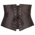 Cottelli Plus Size - corsetto in satin nero - taglia grande - 2XL