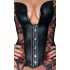 Noir - corsetto con reggicalze in pizzo - nero