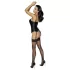 Cottelli Party - corsetto satinato con reggicalze - nero - XL