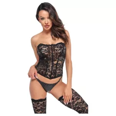 Noir - corsetto in pizzo - nero