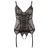Cottelli - Top donna in pizzo con nastri - nero - XXXL