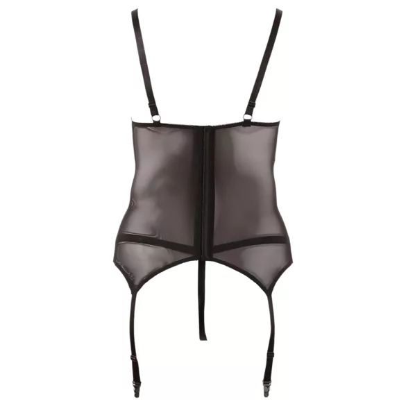 Cottelli - Top donna in pizzo con nastri - nero - XXXL