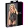 Cottelli - top trasparente strisce lucide - nero - M