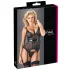 Cottelli - top trasparente strisce lucide - nero - M