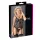 Cottelli - top trasparente strisce lucide - nero - L